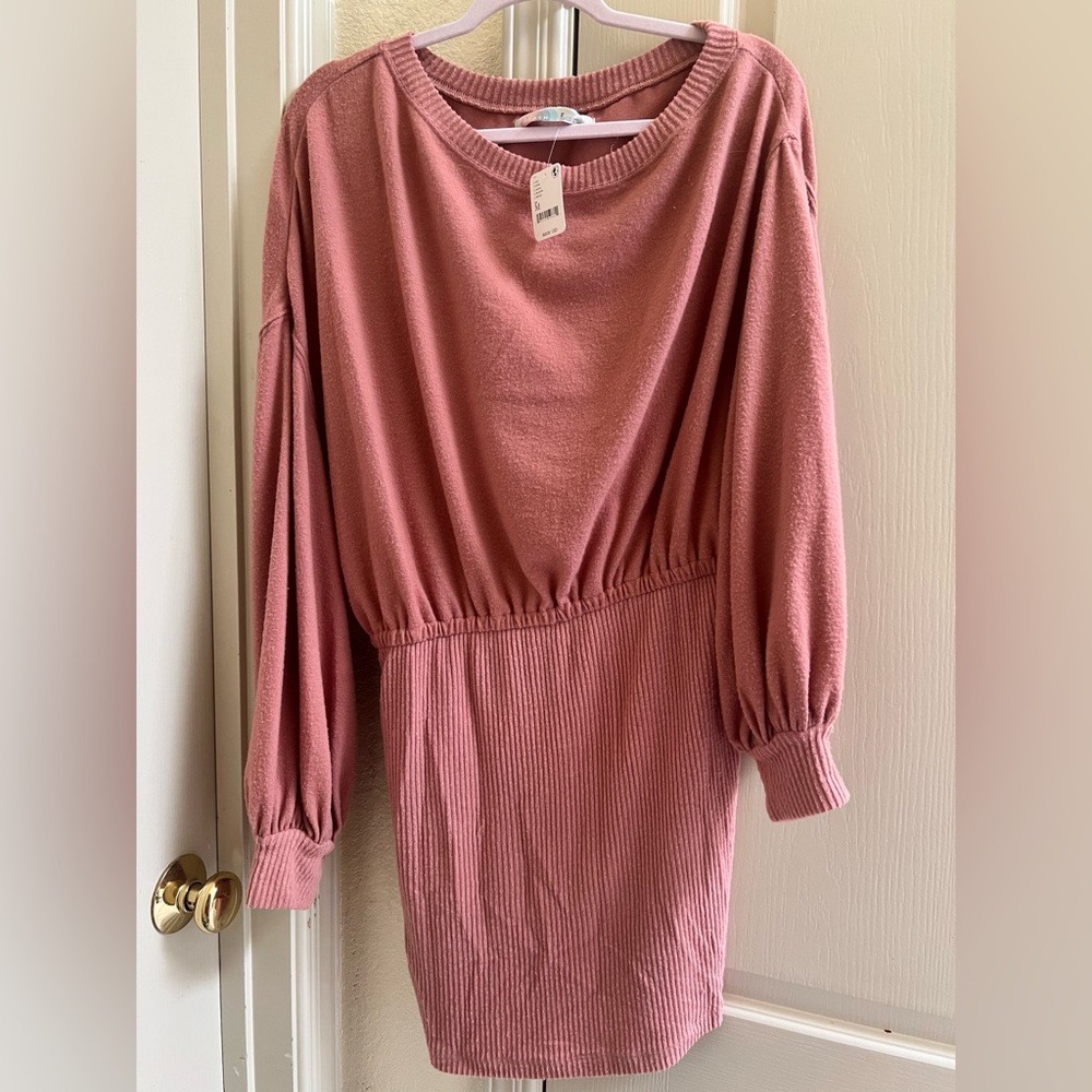 Free People Dusty Rose Sweaterfreebpeople beach mini dress